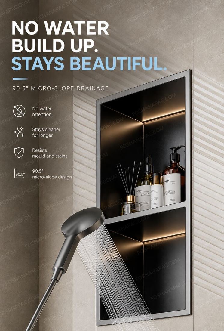 Stainless steel wall niche 3