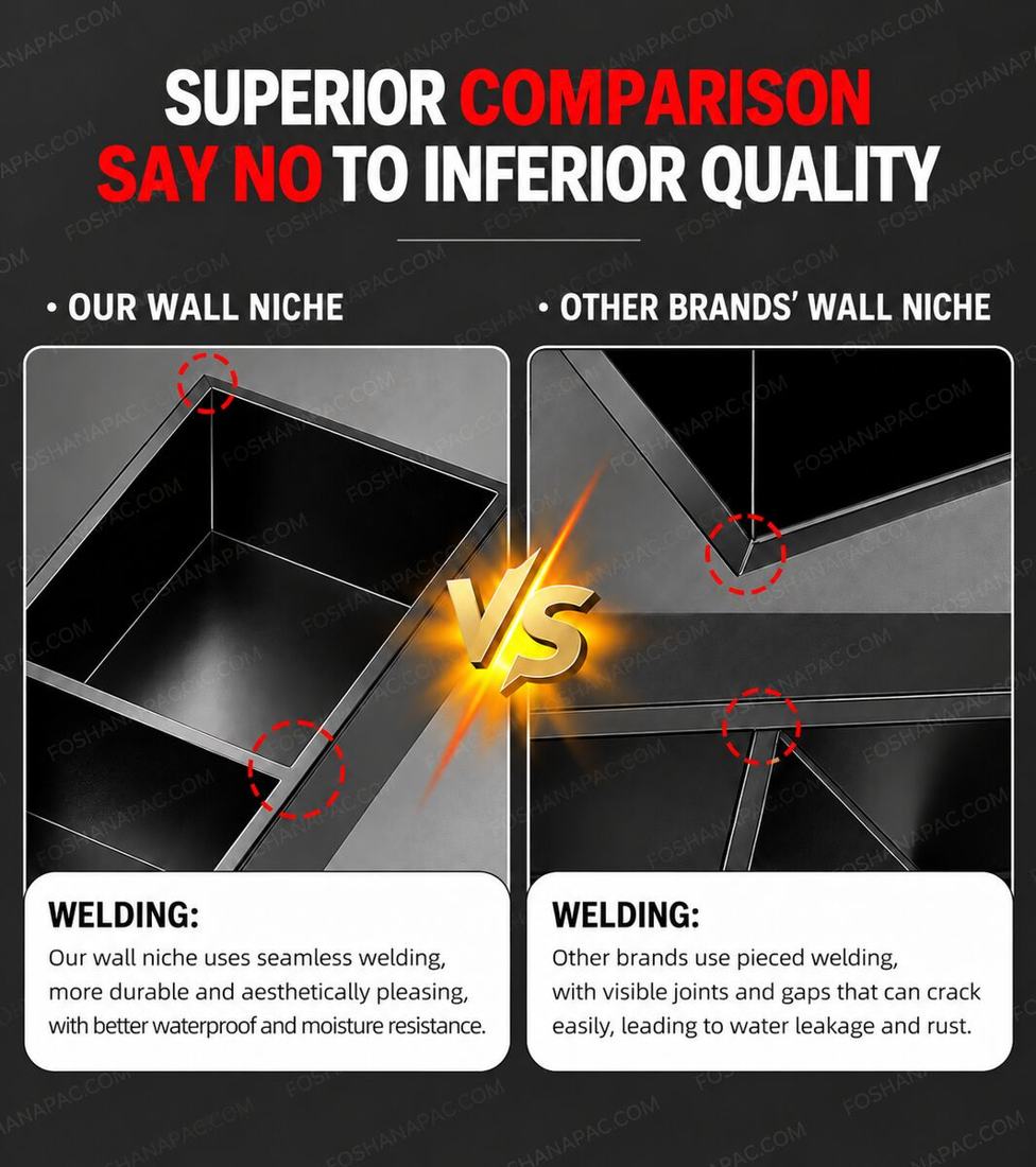 Stainless steel wall niche 9