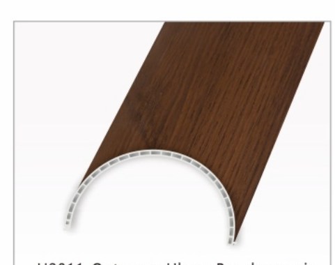 A deep semicircular arc section
